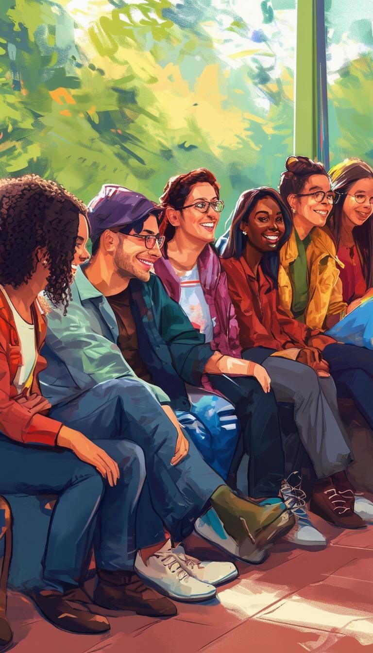 inclusive and uplifting image of people